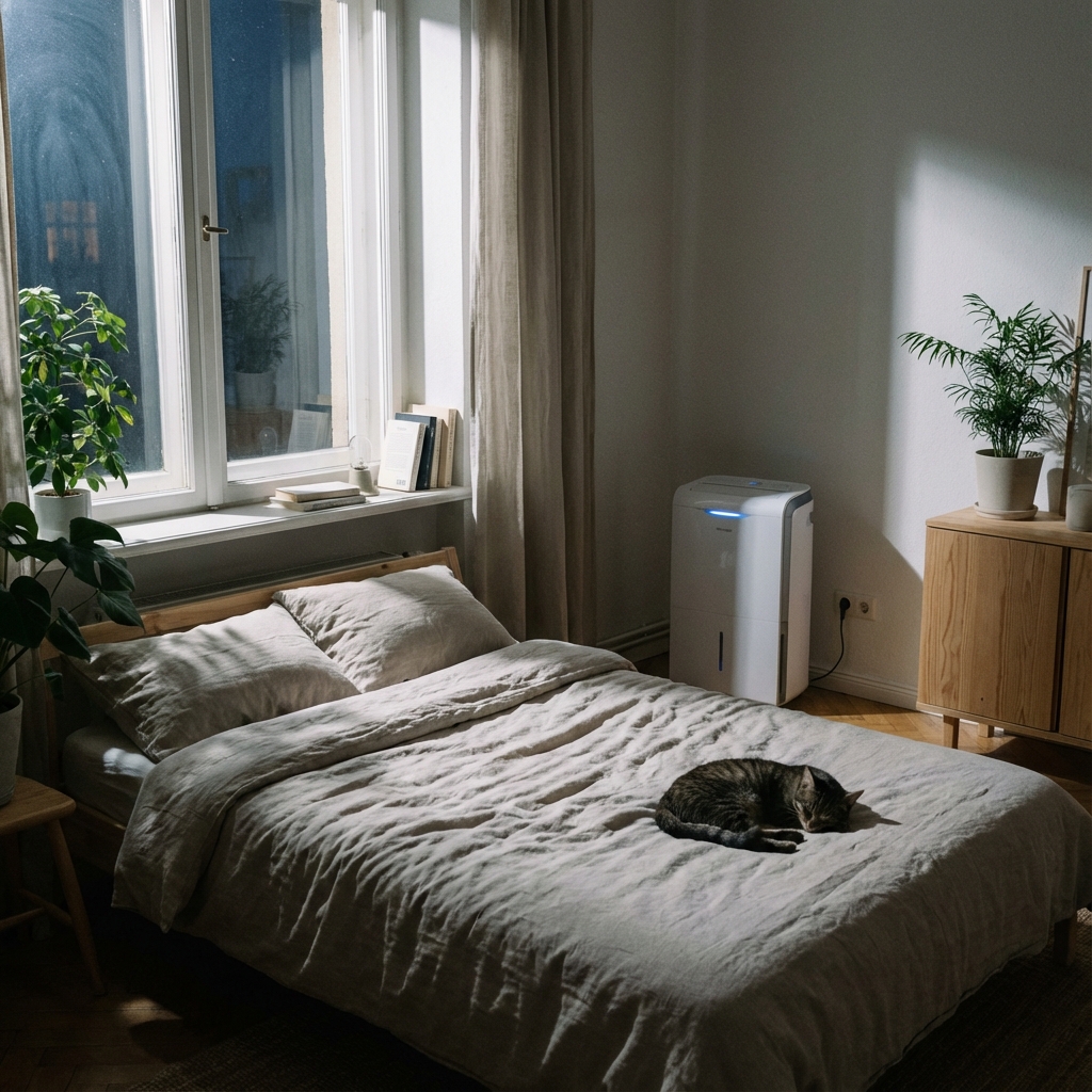 ¿Es malo dormir con el deshumidificador encendido?